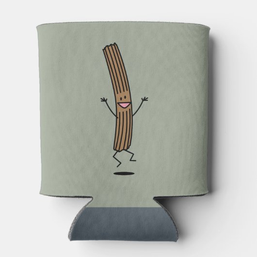 Cheering Jumping Churro Blikjeskoeler (Achterkant)