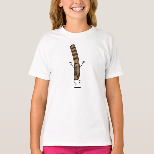 Cheering Jumping Churro T-shirt (Voorkant)