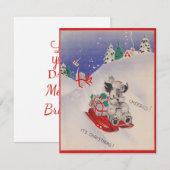 Cheerio Het is kerstsnuithond Feestdagenkaart (Voorkant / Achterkant)