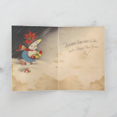 "Cheerio" Sneeuwmensen Feestdagen Kaart (Binnen)