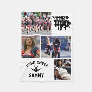 Cheerlead Class of 2023 4 Foto School Name Fleece Deken