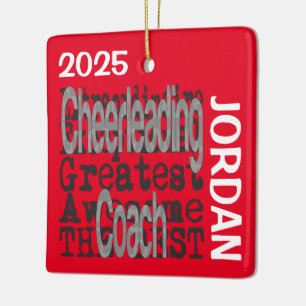 Cheerlead Coach Extraordinaire CUSTOM Keramisch Ornament