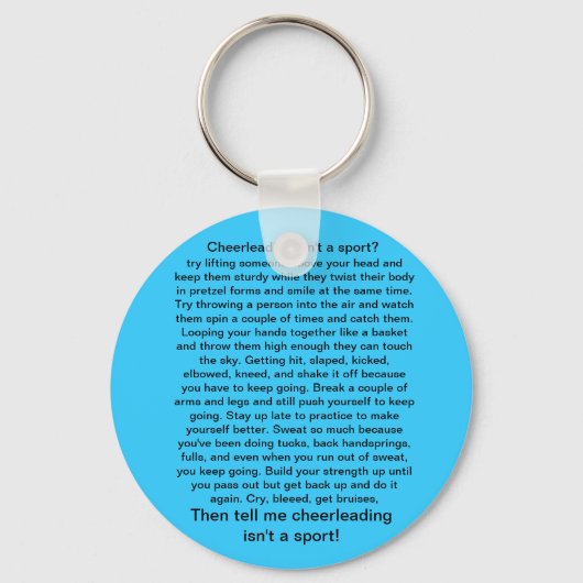 Cheerlead is een sport sleutelhanger (Voorkant)