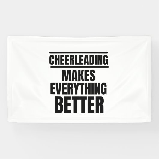 Cheerlead maakt alles beter spandoek (Horizontaal)