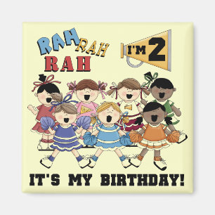 Cheerleader 2e Verjaardag Tshirts en geschenken Magneet