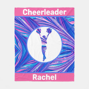 Cheerleader Abstract Fleece Deken