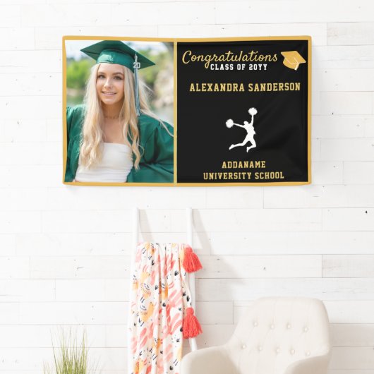 Cheerleader afstuderen banner (Insitu)