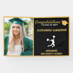 Cheerleader afstuderen banner