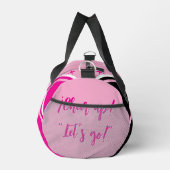cheerleader bag, personalize pink, white & black  plunjezak (Rechts)