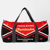 cheerleader bag, personalize red, white & black  plunjezak (Voorkant)