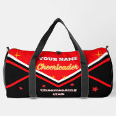 cheerleader bag, personalize red, white & black  plunjezak (Achterkant)