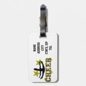 Cheerleader Bagagelabel (Achterkant verticaal)