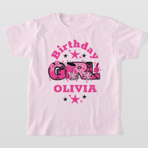 Cheerleader Birthday Girl shirt Cheer Party