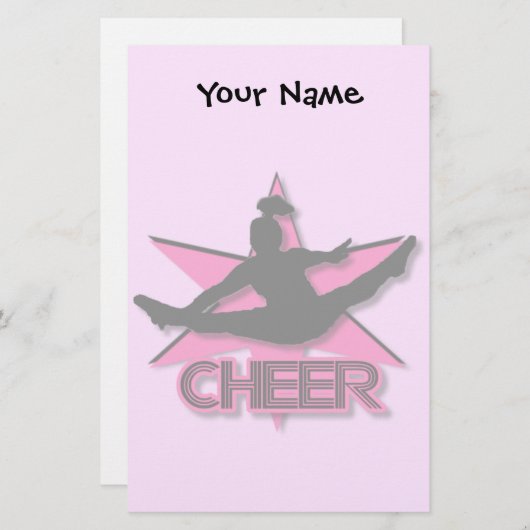 Cheerleader Briefpapier (Voorkant / Achterkant)
