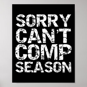 Cheerleader Cadeau Voor Meisjes Cheer Sorry Can't Poster