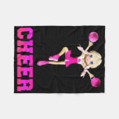 Cheerleader Cheer Fleece Deken (Voorkant (Horizontaal))