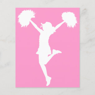 Cheerleader Cheering met  achtergrond Flyer