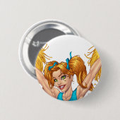 Cheerleader Cheerlead Stuff Ronde Button 5,7 Cm (Voorkant /achterkant)