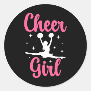 Cheerleader Cheerleader Cheerleading _1  Ronde Sticker
