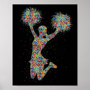 Cheerleader Cheerleading Cheerleader Jeugd Team Te Poster