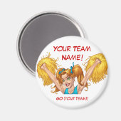Cheerleader Cheerleading  Stuff Magneet (Voorkant / Achterkant)