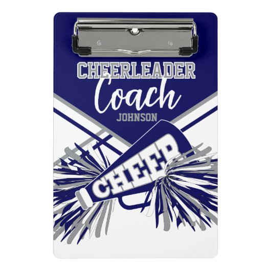 Cheerleader Coach - Navy Blue, Gary & White Mini Klembord (Voorkant)
