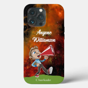 Cheerleader Cosmos Achtergrond personaliseren naam iPhone 13 Pro Hoesje