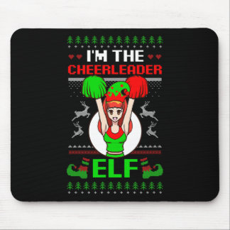 Cheerleader Elf Design Christmas Cheerleading  Muismat
