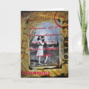 Cheerleader Friend Photo Art Card Kaart