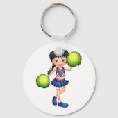 Cheerleader Girl Sleutelhanger (Voorkant)