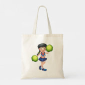 Cheerleader Girl Tote Bag (Achterkant)