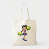 Cheerleader Girl Tote Bag (Voorkant)