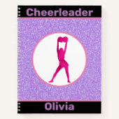 Cheerleader Glitter Notitieboek (Voorkant)