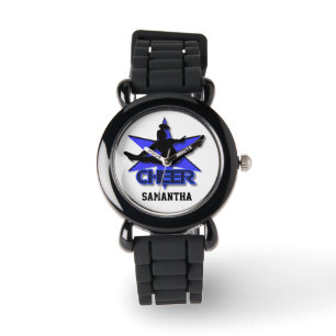 Cheerleader glitter polshorloge horloge