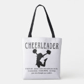 Cheerleader inspirerend Quote Draagtas (Achterkant)