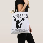 Cheerleader inspirerend Quote Draagtas (Dichtbij)