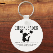 Cheerleader inspirerend Quote Sleutelhanger (Voorkant)