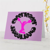 Cheerleader Kaart (Gele Bloem)