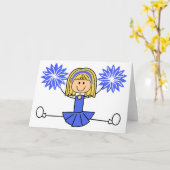 Cheerleader Kaart (Gele Bloem)