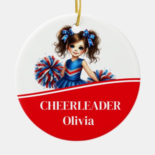 Cheerleader Keramisch Ornament (Voorkant)