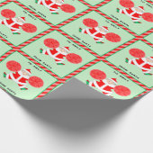 Cheerleader Kerstfeestdag Gift Cadeaupapier (Hoek)