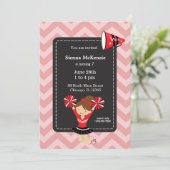 Cheerleader, kies uw eigen achtergrondkleur kaart (Staand voorkant)