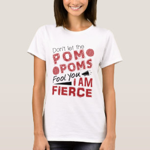 Cheerleader laat de Pom Poms je niet opzwellen T-shirt