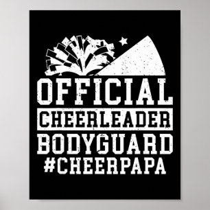 Cheerleader Lijfwacht Cheer Papa Van Een Cheerlead Poster