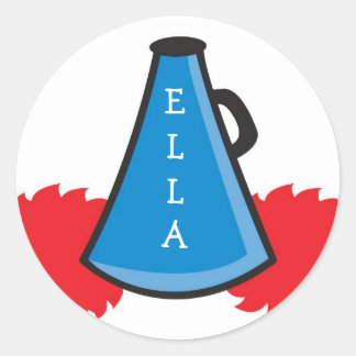 Cheerleader Megafoon Stickers