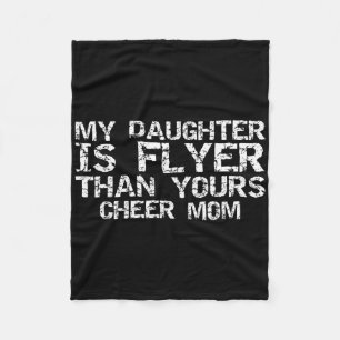 Cheerleader Moeder Mijn Dochter Is Vlieger Dan Jul Fleece Deken