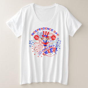 Cheerleader, Onafhankelijkheidsdag, 4 juli Grote Maat T-shirt