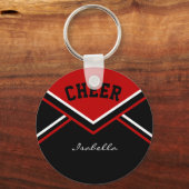 Cheerleader Outfit in Dark Red Sleutelhanger (Voorkant)