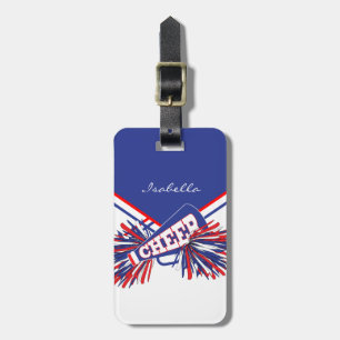 Cheerleader Outfit in Red, White en Blue Bagagelabel