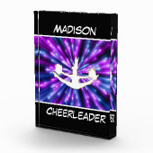 Cheerleader Paarse en Blue Explosion Fotoblokken (Rechts)